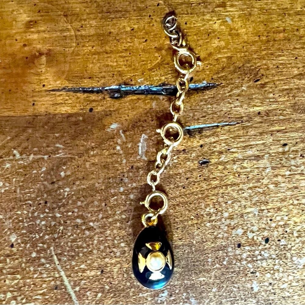 Joan Rivers Maltese Cross Faberge Egg Charm